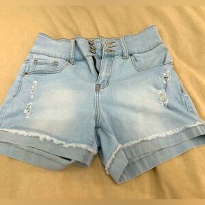 Light Blue Jean Shorts